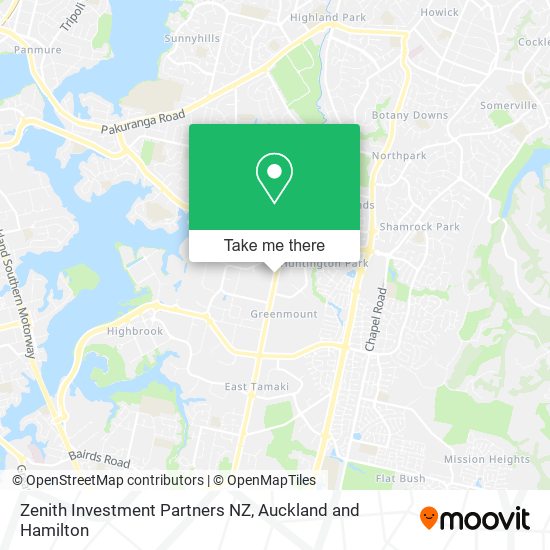 Zenith Investment Partners NZ map