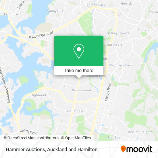 Hammer Auctions map