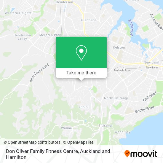 Don Oliver Family Fitness Centre map