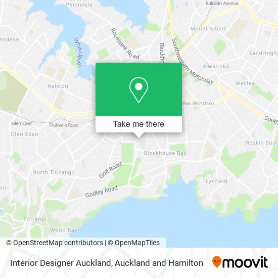 Interior Designer Auckland map