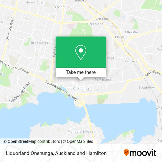 Liquorland Onehunga map