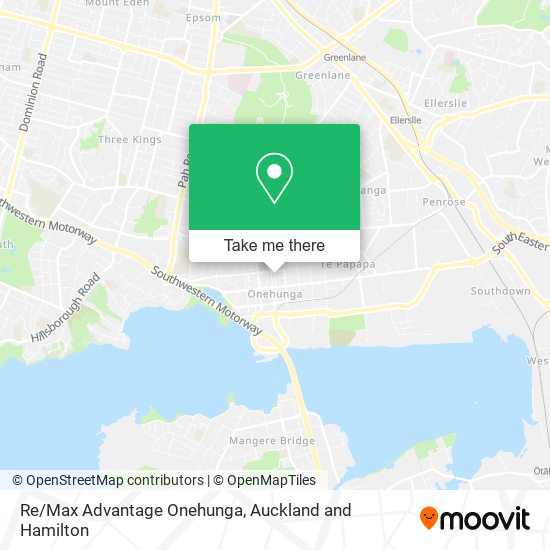 Re/Max Advantage Onehunga map