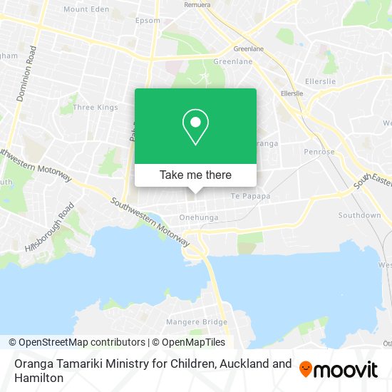 Oranga Tamariki Ministry for Children map