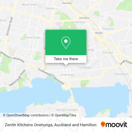 Zenith Kitchens Onehunga map