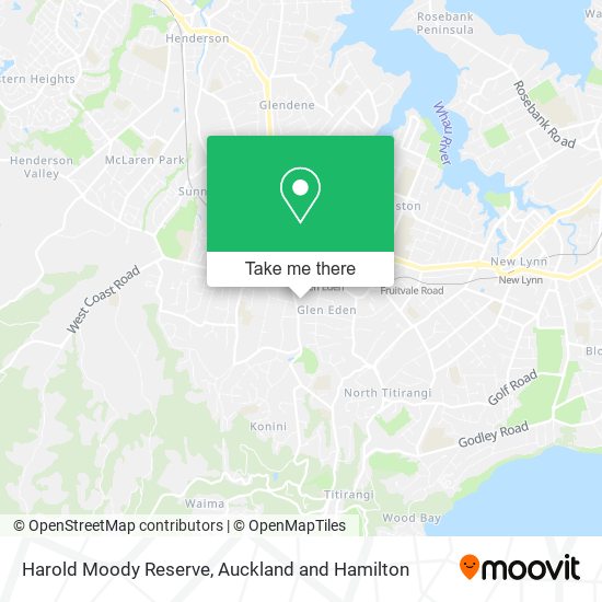 Harold Moody Reserve map