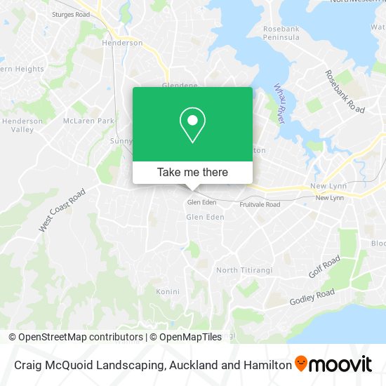 Craig McQuoid Landscaping map