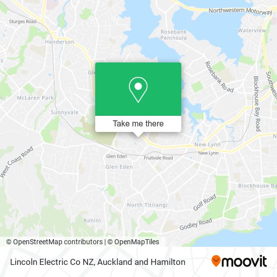 Lincoln Electric Co NZ map