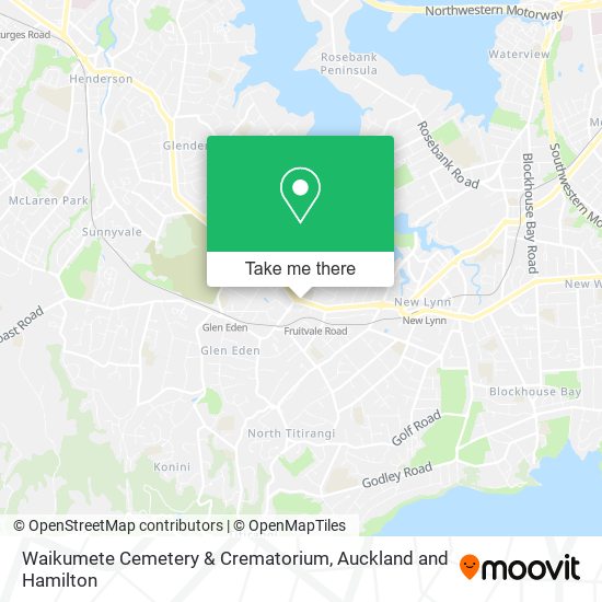 Waikumete Cemetery & Crematorium map