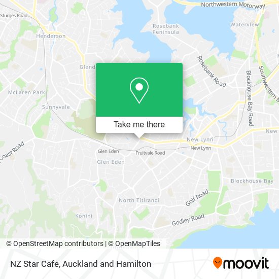 NZ Star Cafe map