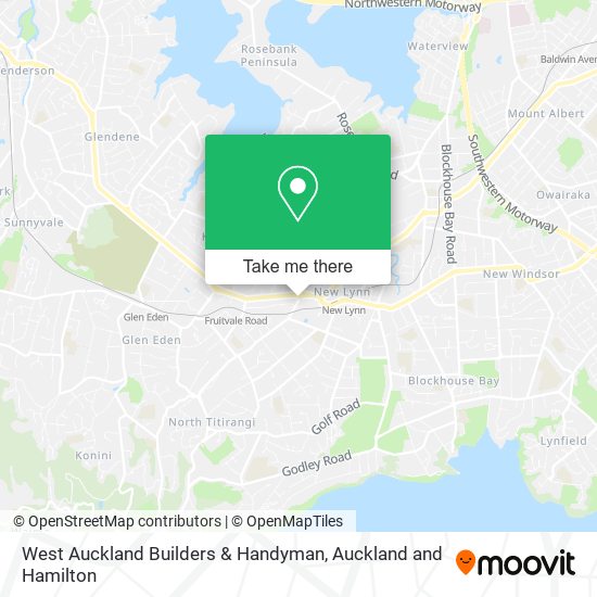 West Auckland Builders & Handyman map
