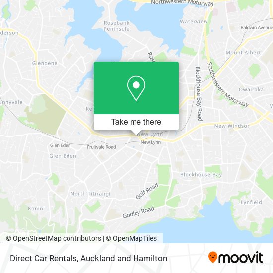 Direct Car Rentals map