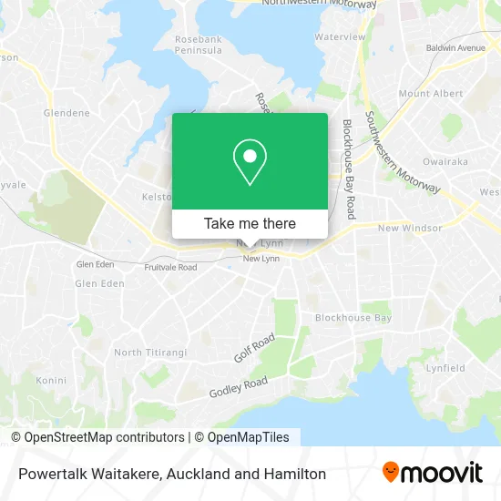 Powertalk Waitakere map