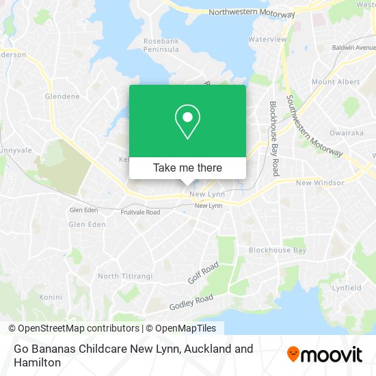 Go Bananas Childcare New Lynn map