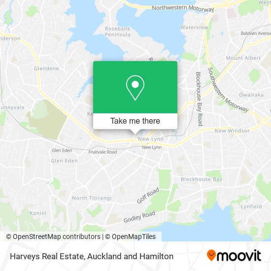 Harveys Real Estate map