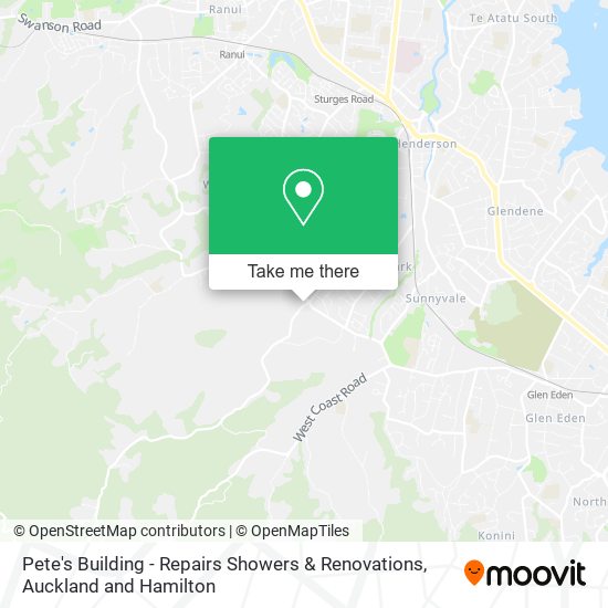 Pete's Building - Repairs Showers & Renovations map