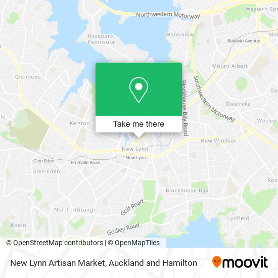 New Lynn Artisan Market map
