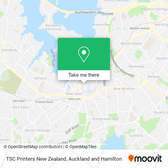 TSC Printers New Zealand map