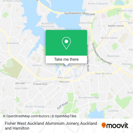 Fisher West Auckland Aluminium Joinery map