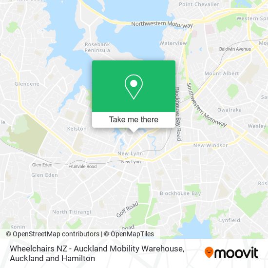 Wheelchairs NZ - Auckland Mobility Warehouse map