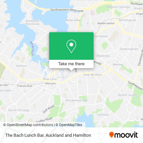 The Bach Lunch Bar map