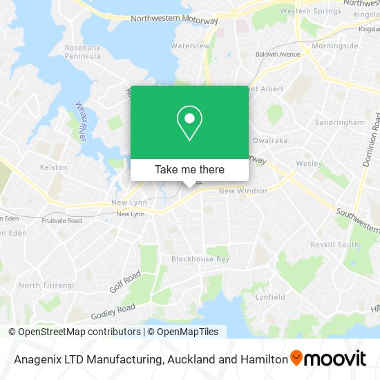 Anagenix LTD Manufacturing map