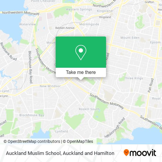 Auckland Muslim School map