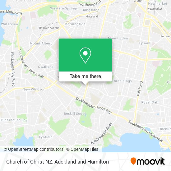 Church of Christ NZ map