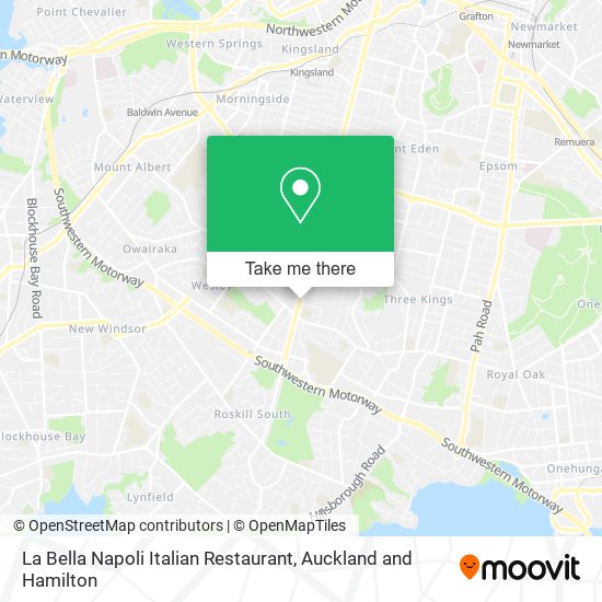 La Bella Napoli Italian Restaurant map