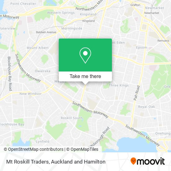 Mt Roskill Traders map