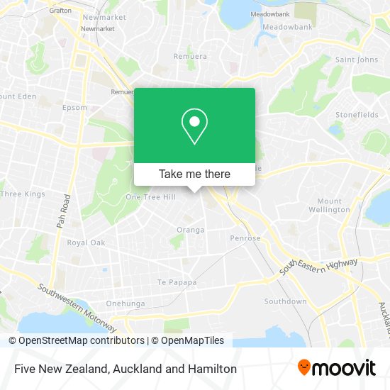 Five New Zealand地图