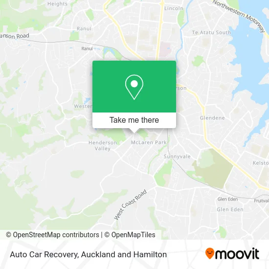Auto Car Recovery map