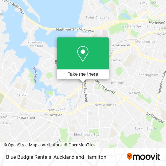 Blue Budgie Rentals map