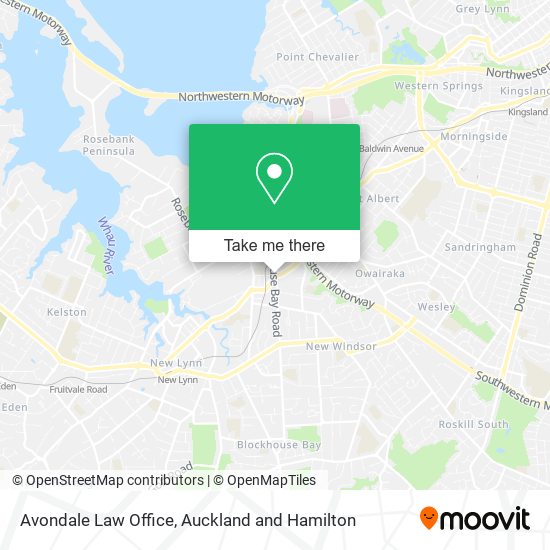Avondale Law Office map