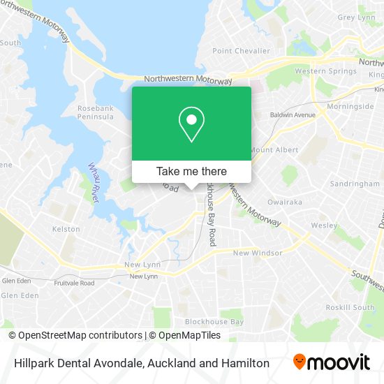 Hillpark Dental Avondale map