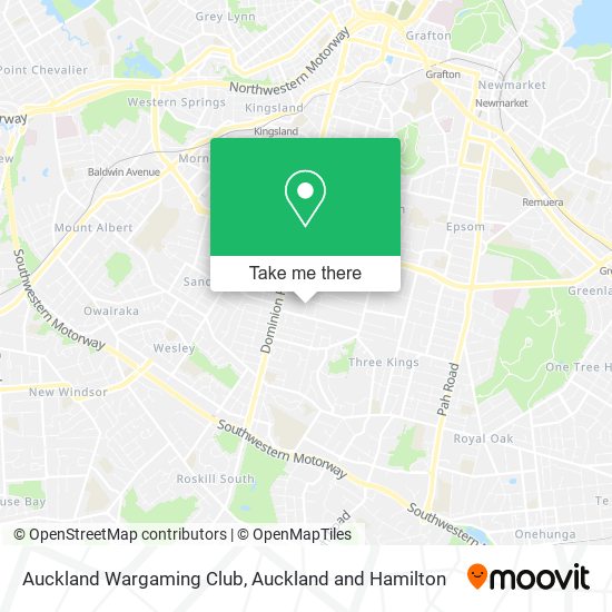 Auckland Wargaming Club map