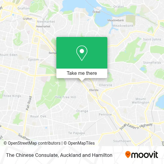 The Chinese Consulate map