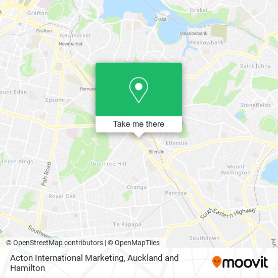 Acton International Marketing map