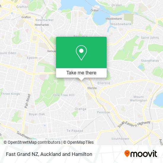 Fast Grand NZ map