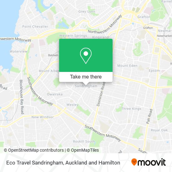 Eco Travel Sandringham map