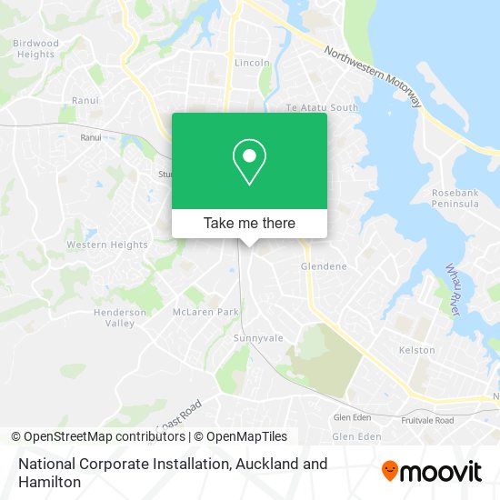 National Corporate Installation map