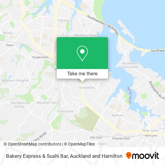 Bakery Express & Sushi Bar map