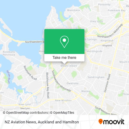 NZ Aviation News map