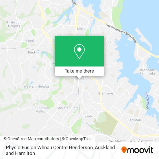 Physio Fusion Whnau Centre Henderson map