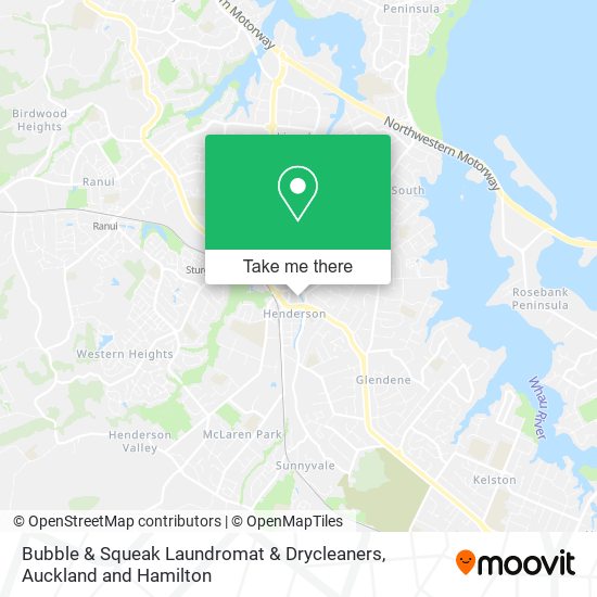 Bubble & Squeak Laundromat & Drycleaners map