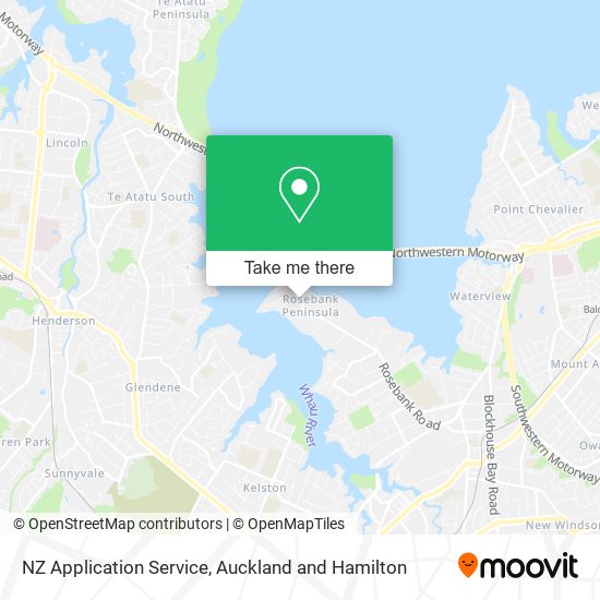 NZ Application Service map