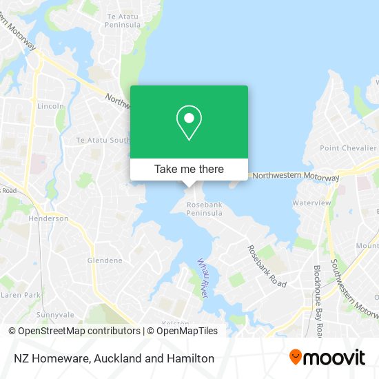 NZ Homeware map