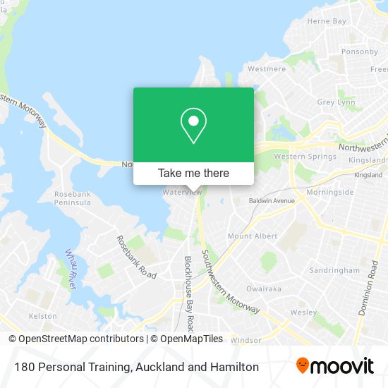 180 Personal Training map