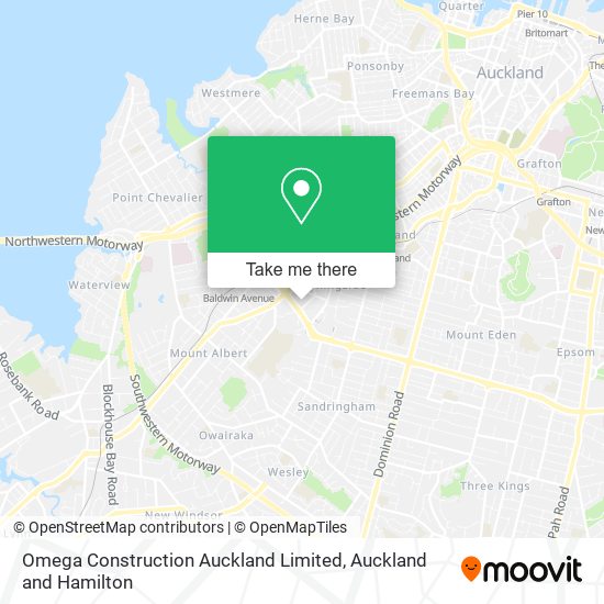 Omega Construction Auckland Limited map