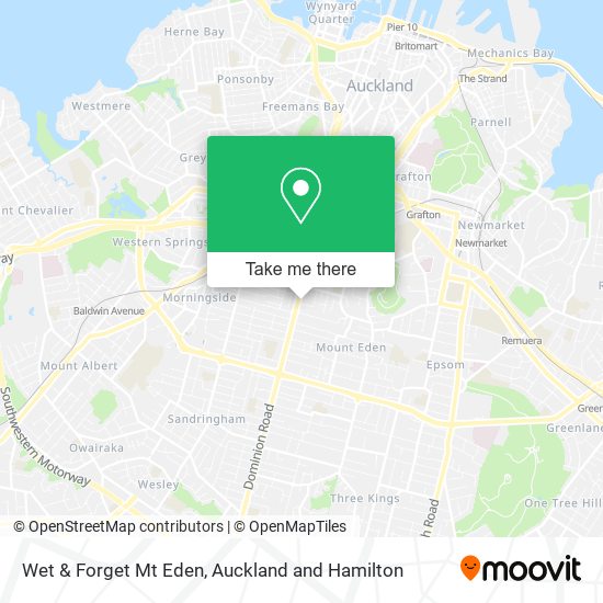 Wet & Forget Mt Eden map