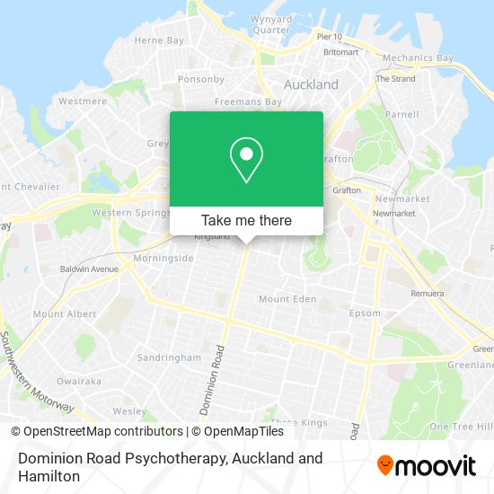 Dominion Road Psychotherapy map